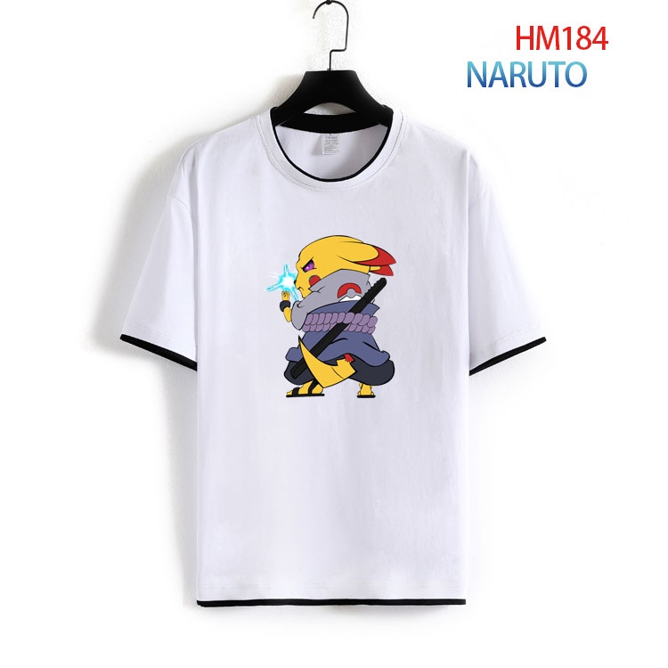 Naruto Pure cotton Loose short sleeve round neck T-shirt from S to 4XL  HM-184-2