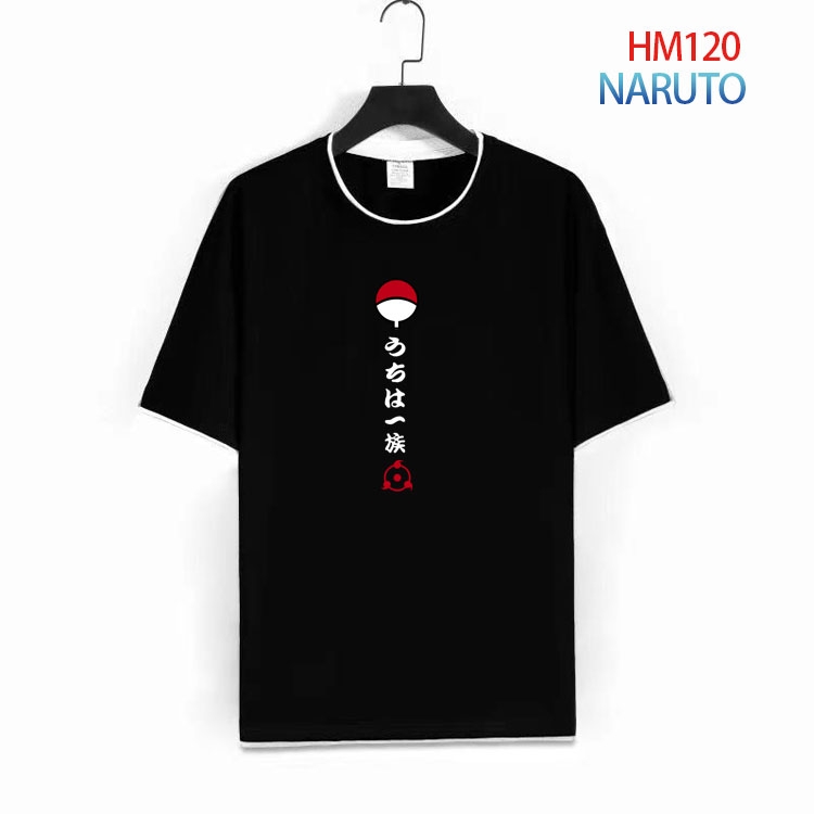 Naruto Pure cotton Loose short sleeve round neck T-shirt from S to 4XL  HM-120-1