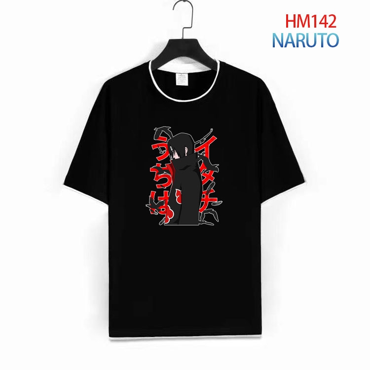 Naruto Pure cotton Loose short sleeve round neck T-shirt from S to 4XL  HM-142-1