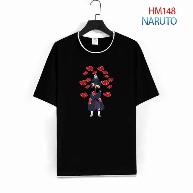 Naruto Pure cotton Loose short sleeve round neck T-shirt from S to 4XL  HM-148-1