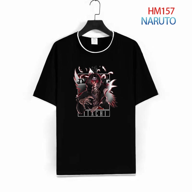 Naruto Pure cotton Loose short sleeve round neck T-shirt from S to 4XL HM-157-1