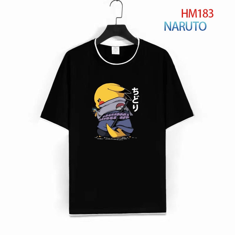 Naruto Pure cotton Loose short sleeve round neck T-shirt from S to 4XL HM-183-1