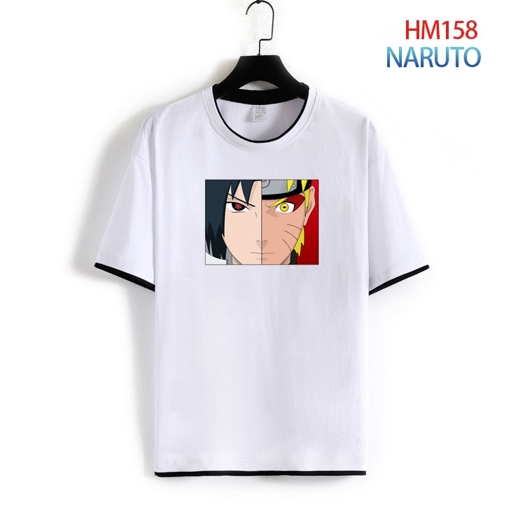 Naruto Pure cotton Loose short sleeve round neck T-shirt from S to 4XL HM-158-2