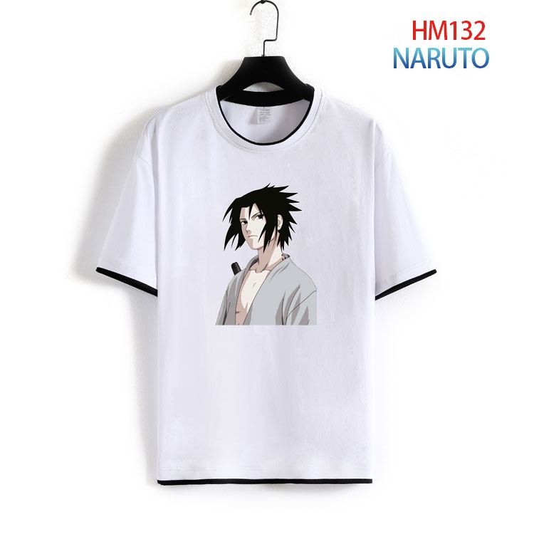 Naruto Pure cotton Loose short sleeve round neck T-shirt from S to 4XL  HM-132-2