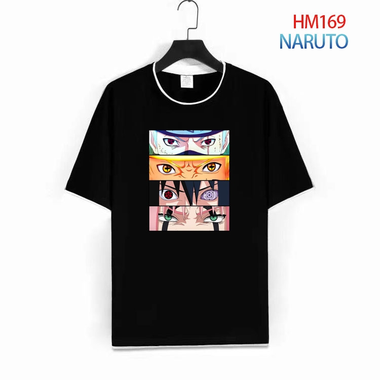 Naruto Pure cotton Loose short sleeve round neck T-shirt from S to 4XL HM-169-1