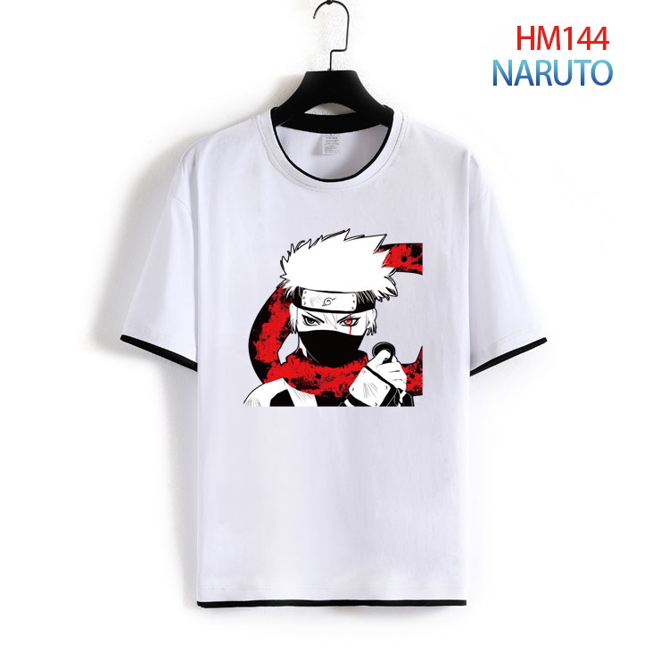 Naruto Pure cotton Loose short sleeve round neck T-shirt from S to 4XL  HM-144-2