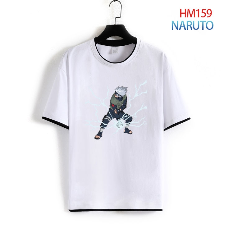 Naruto Pure cotton Loose short sleeve round neck T-shirt from S to 4XL  HM-159-2