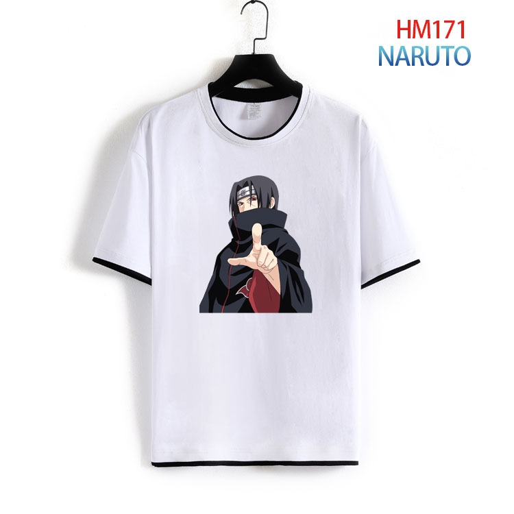 Naruto Pure cotton Loose short sleeve round neck T-shirt from S to 4XL  HM-171-2