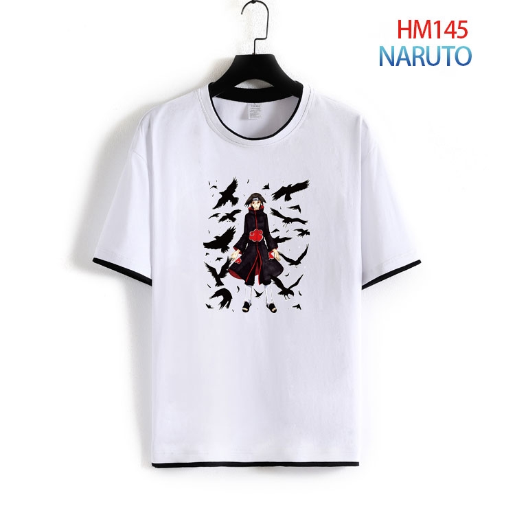 Naruto Pure cotton Loose short sleeve round neck T-shirt from S to 4XL  HM-145-2