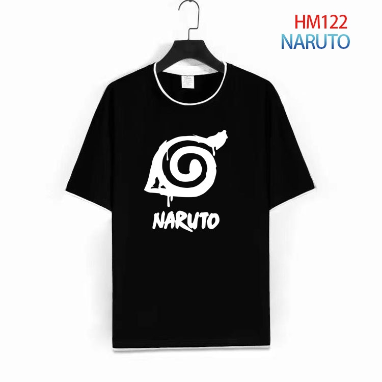 Naruto Pure cotton Loose short sleeve round neck T-shirt from S to 4XL HM-122-1