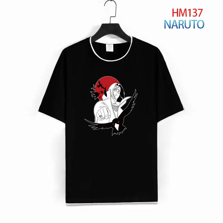 Naruto Pure cotton Loose short sleeve round neck T-shirt from S to 4XL HM-137-1