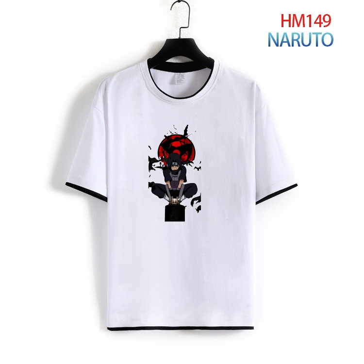 Naruto Pure cotton Loose short sleeve round neck T-shirt from S to 4XL  HM-149-2