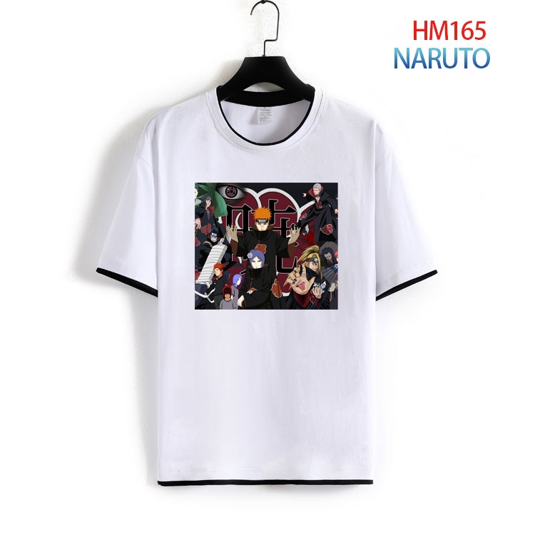 Naruto Pure cotton Loose short sleeve round neck T-shirt from S to 4XL  HM-165-2