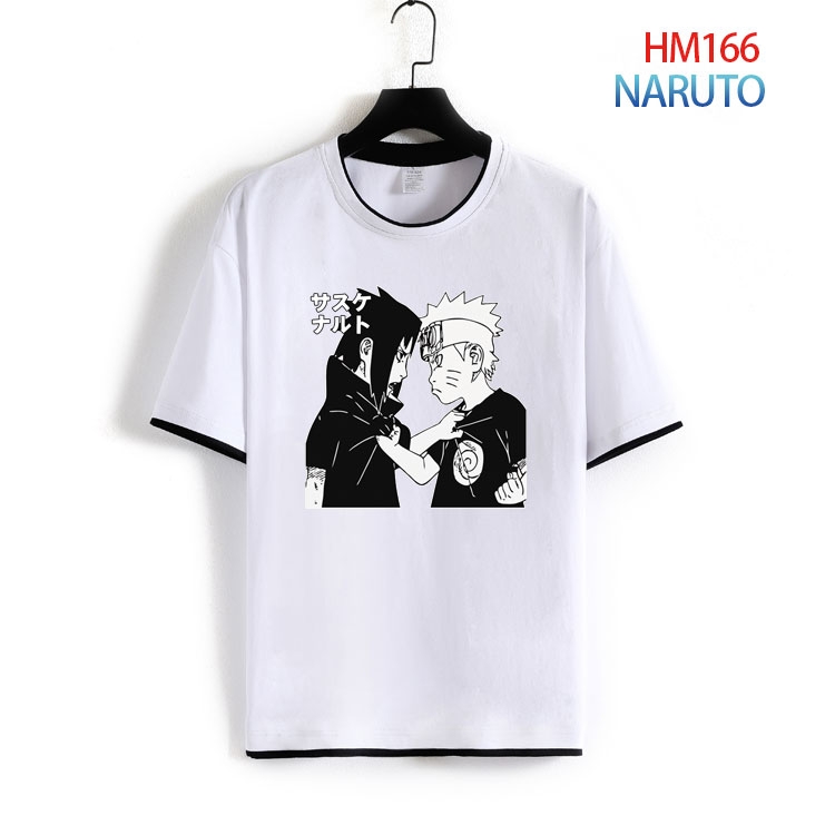 Naruto Pure cotton Loose short sleeve round neck T-shirt from S to 4XL  HM-166-2