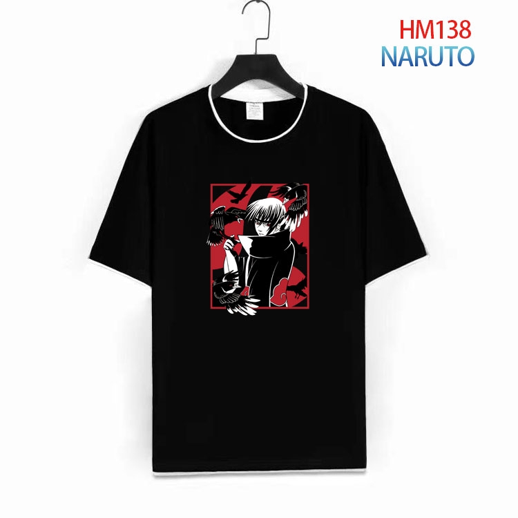 Naruto Pure cotton Loose short sleeve round neck T-shirt from S to 4XL HM-138-1