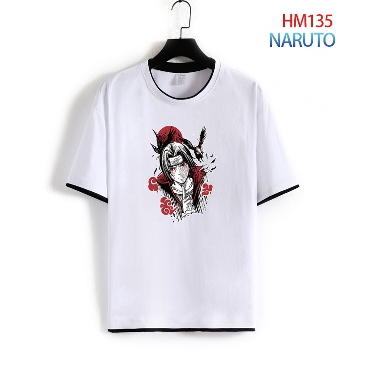 Naruto Pure cotton Loose short sleeve round neck T-shirt from S to 4XL HM-135-2