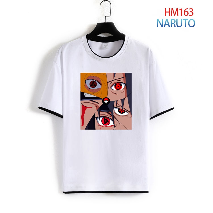 Naruto Pure cotton Loose short sleeve round neck T-shirt from S to 4XL  HM-163-2