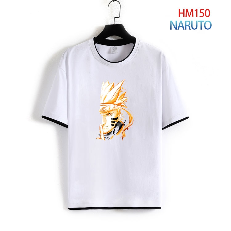 Naruto Pure cotton Loose short sleeve round neck T-shirt from S to 4XL HM-150-2