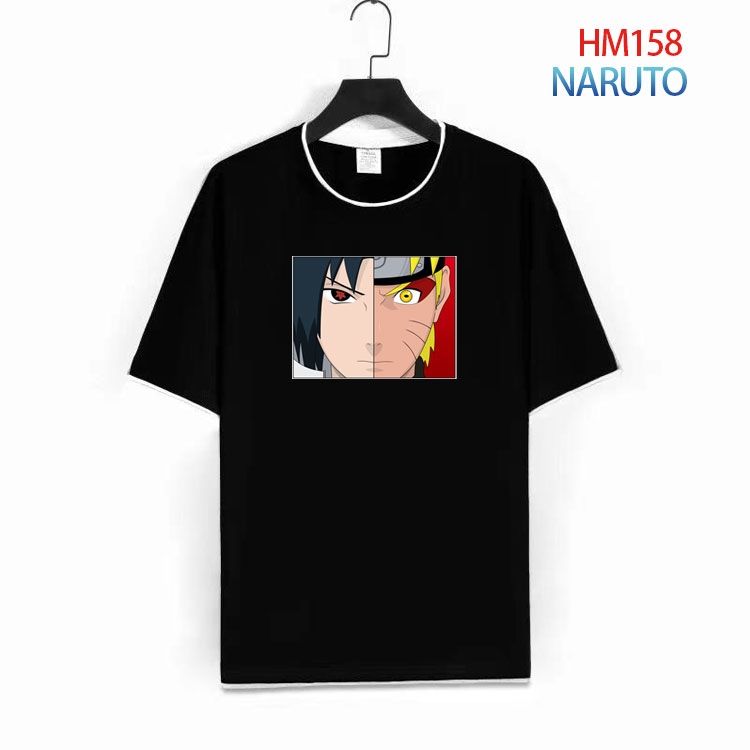 Naruto Pure cotton Loose short sleeve round neck T-shirt from S to 4XL HM-158-1