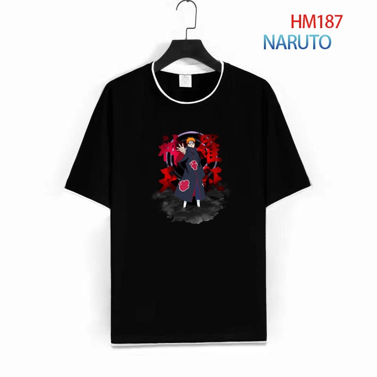 Naruto Pure cotton Loose short sleeve round neck T-shirt from S to 4XL  HM-187-1