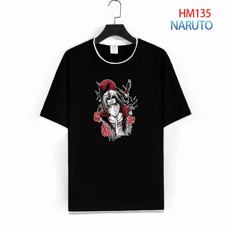 Naruto Pure cotton Loose short sleeve round neck T-shirt from S to 4XL  HM-135-1