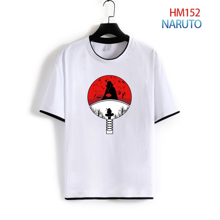 Naruto Pure cotton Loose short sleeve round neck T-shirt from S to 4XL HM-152-2