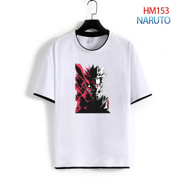 Naruto Pure cotton Loose short sleeve round neck T-shirt from S to 4XL  HM-153-2