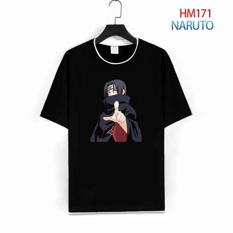 Naruto Pure cotton Loose short sleeve round neck T-shirt from S to 4XL  HM-171-1