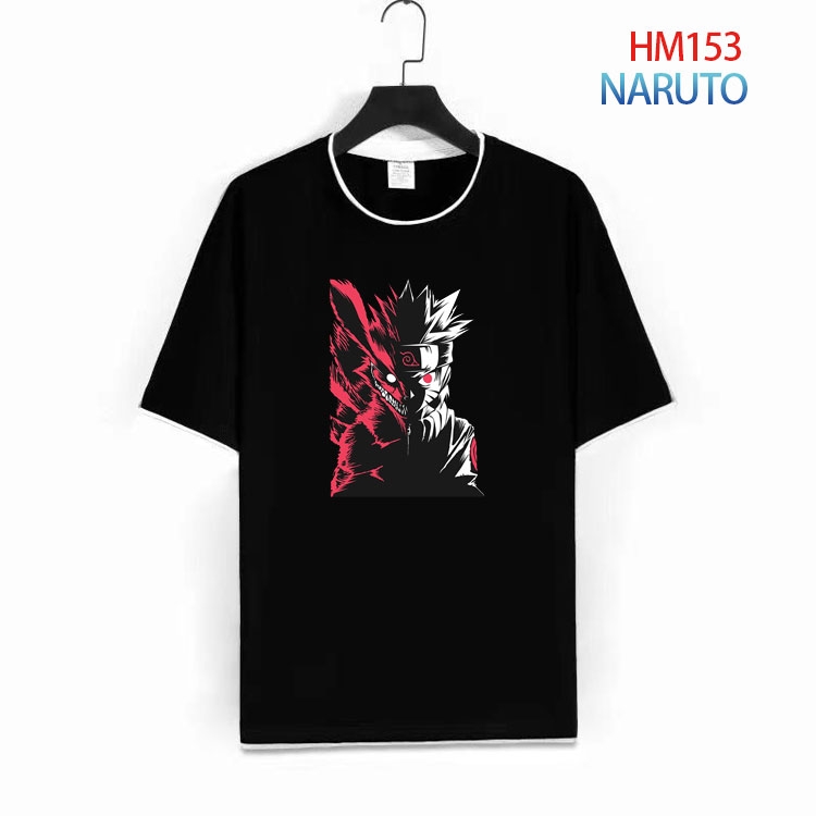 Naruto Pure cotton Loose short sleeve round neck T-shirt from S to 4XL  HM-153-1