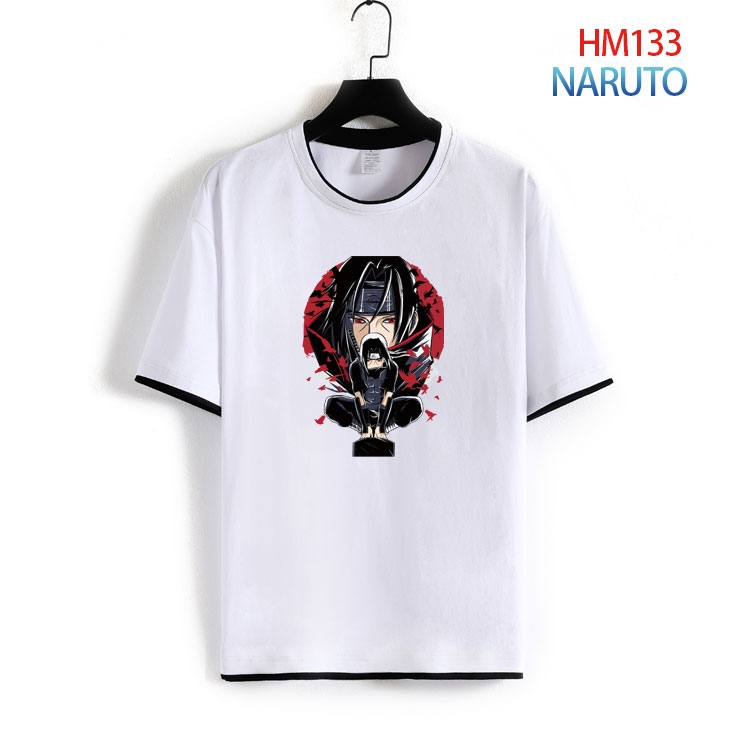 Naruto Pure cotton Loose short sleeve round neck T-shirt from S to 4XL  HM-133-2