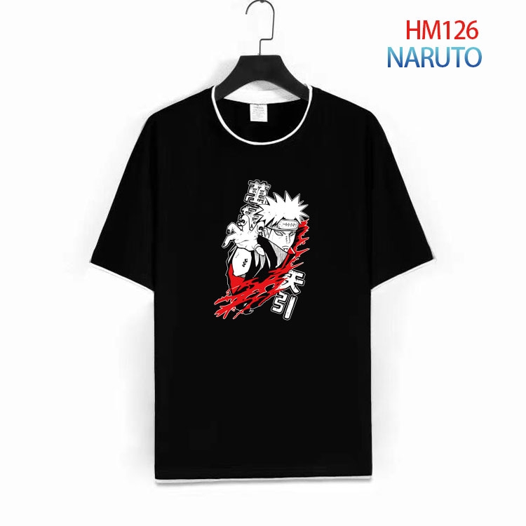 Naruto Pure cotton Loose short sleeve round neck T-shirt from S to 4XL HM-126-1