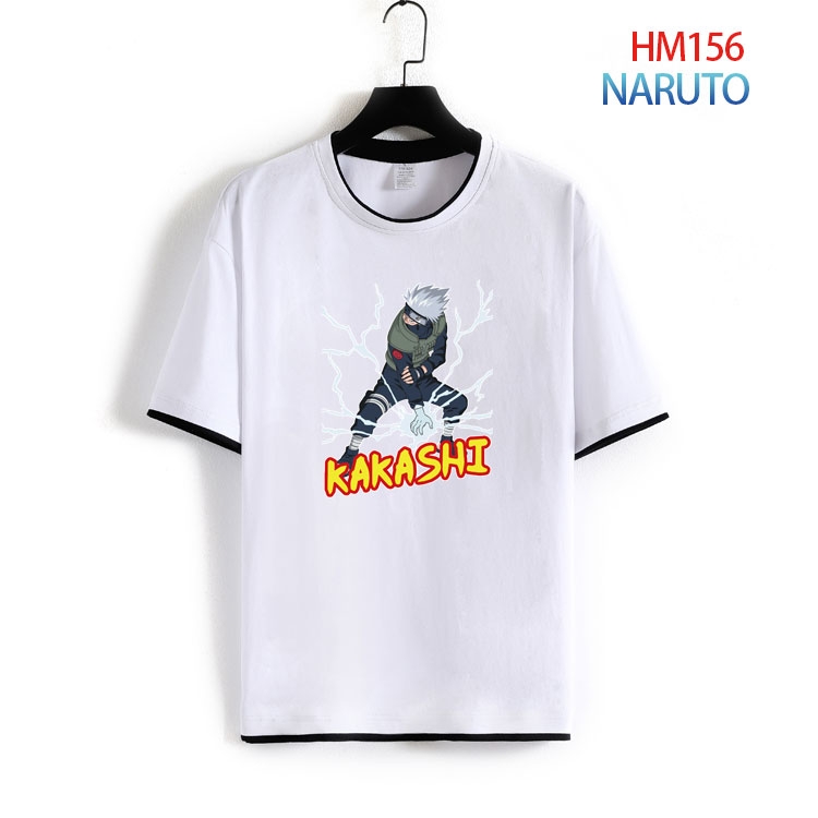 Naruto Pure cotton Loose short sleeve round neck T-shirt from S to 4XL HM-156-2