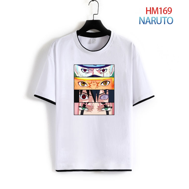 Naruto Pure cotton Loose short sleeve round neck T-shirt from S to 4XL HM-169-2