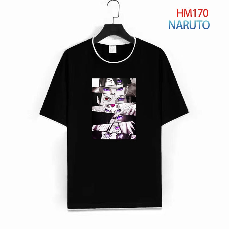 Naruto Pure cotton Loose short sleeve round neck T-shirt from S to 4XL  HM-170-1