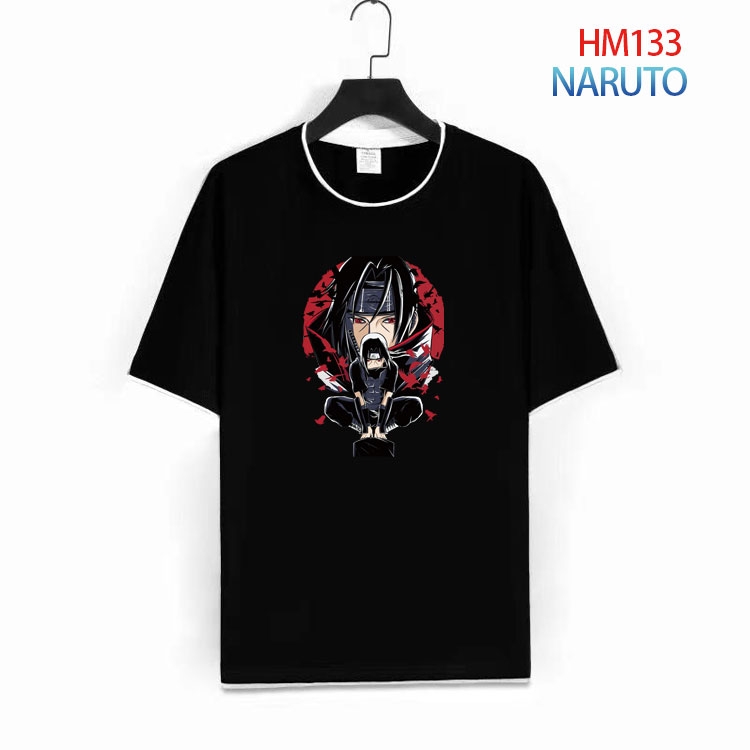 Naruto Pure cotton Loose short sleeve round neck T-shirt from S to 4XL  HM-133-1