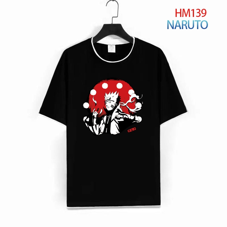 Naruto Pure cotton Loose short sleeve round neck T-shirt from S to 4XL  HM-139-1