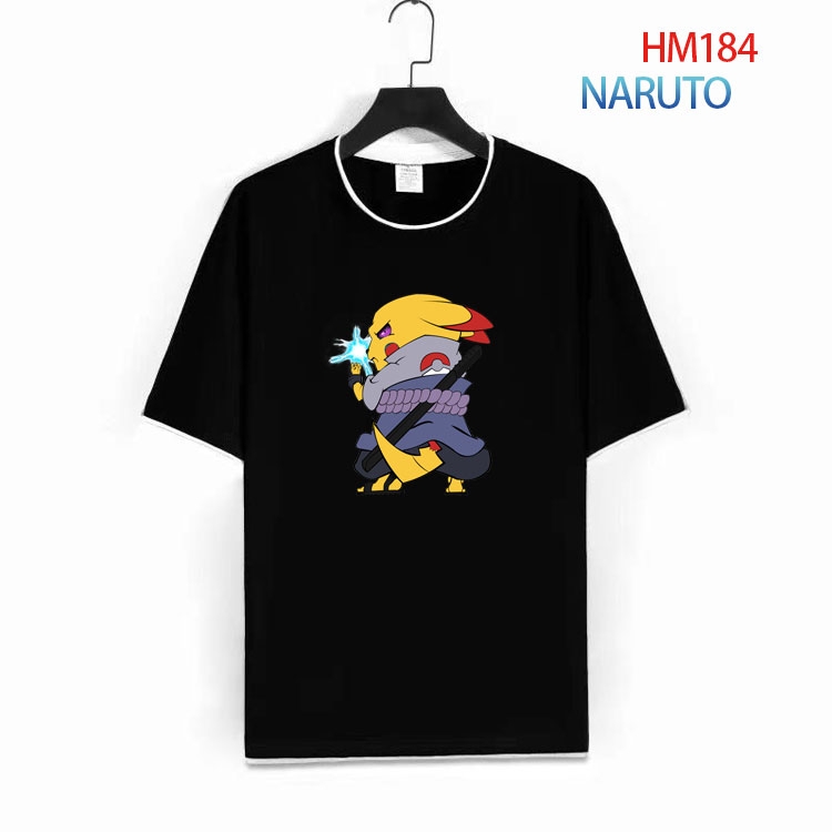 Naruto Pure cotton Loose short sleeve round neck T-shirt from S to 4XL HM-184-1