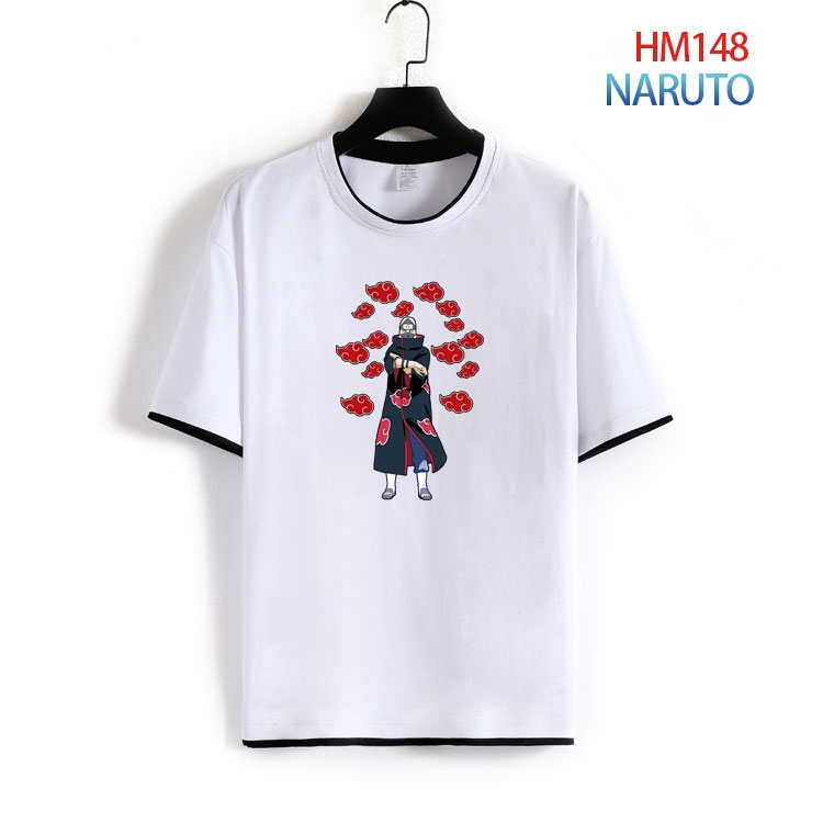 Naruto Pure cotton Loose short sleeve round neck T-shirt from S to 4XL HM-148-2