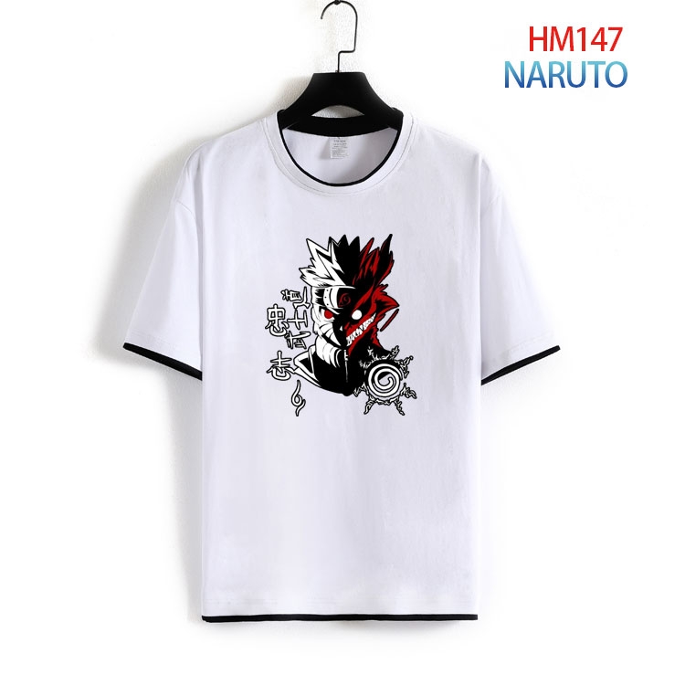 Naruto Pure cotton Loose short sleeve round neck T-shirt from S to 4XL HM-147-2