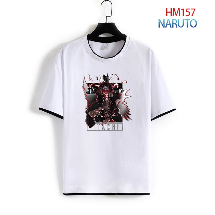 Naruto Pure cotton Loose short sleeve round neck T-shirt from S to 4XL HM-157-2