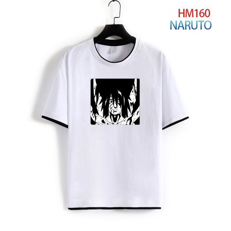 Naruto Pure cotton Loose short sleeve round neck T-shirt from S to 4XL  HM-160-2