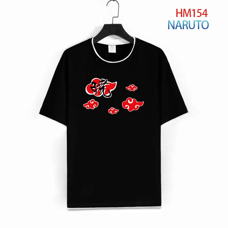 Naruto Pure cotton Loose short sleeve round neck T-shirt from S to 4XL  HM-154-1