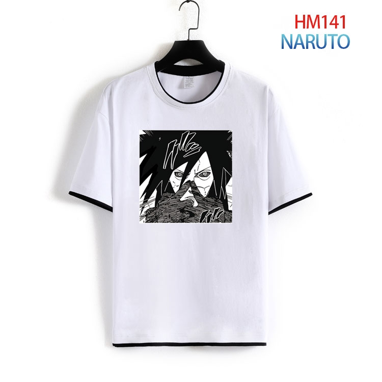 Naruto Pure cotton Loose short sleeve round neck T-shirt from S to 4XL  HM-141-2