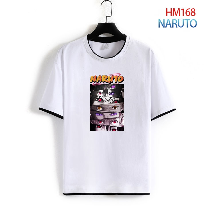 Naruto Pure cotton Loose short sleeve round neck T-shirt from S to 4XL  HM-168-2