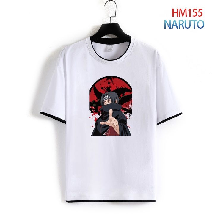 Naruto Pure cotton Loose short sleeve round neck T-shirt from S to 4XL  HM-155-2