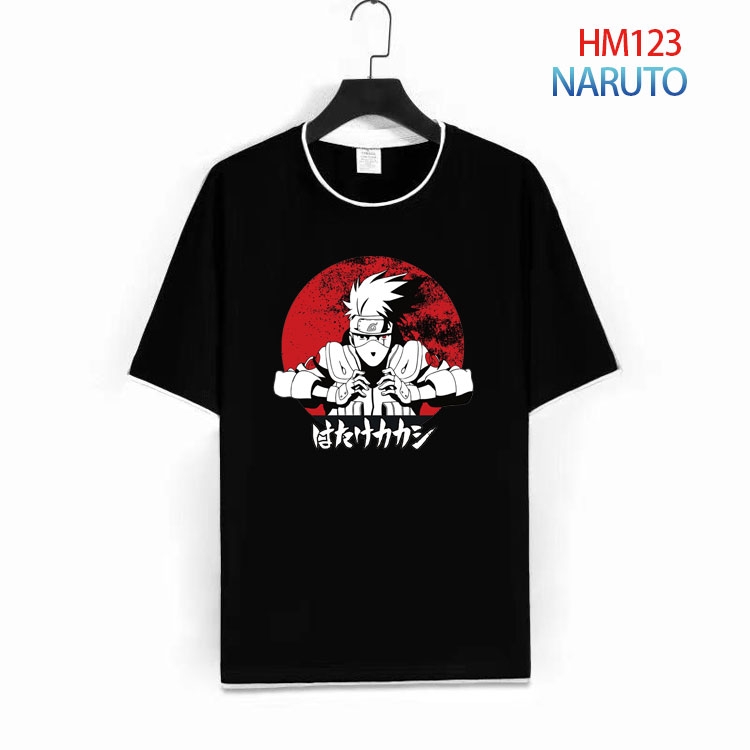 Naruto Pure cotton Loose short sleeve round neck T-shirt from S to 4XL HM-123-1