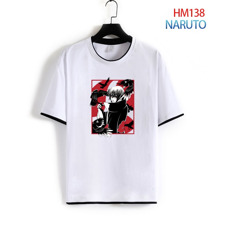 Naruto Pure cotton Loose short sleeve round neck T-shirt from S to 4XL  HM-138-2