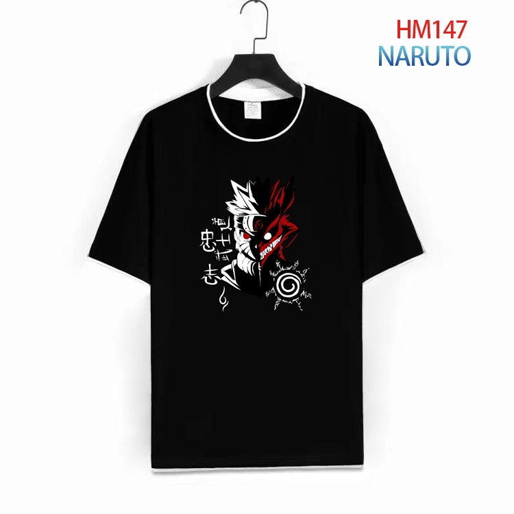 Naruto Pure cotton Loose short sleeve round neck T-shirt from S to 4XL  HM-147-1