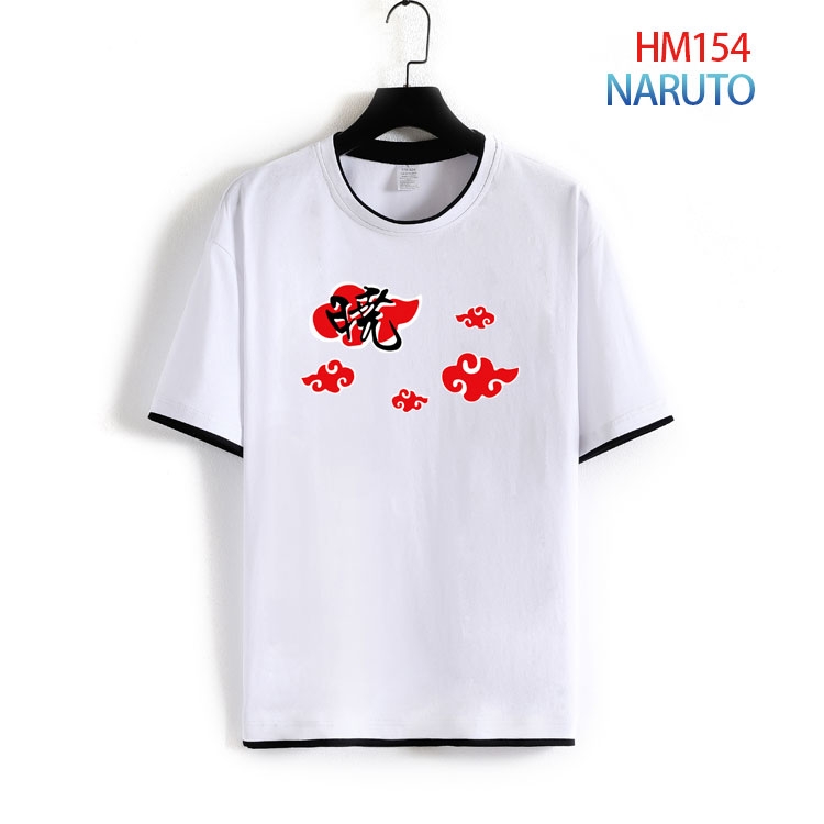 Naruto Pure cotton Loose short sleeve round neck T-shirt from S to 4XL  HM-154-2