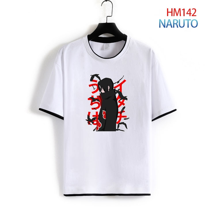 Naruto Pure cotton Loose short sleeve round neck T-shirt from S to 4XL  HM-142-2